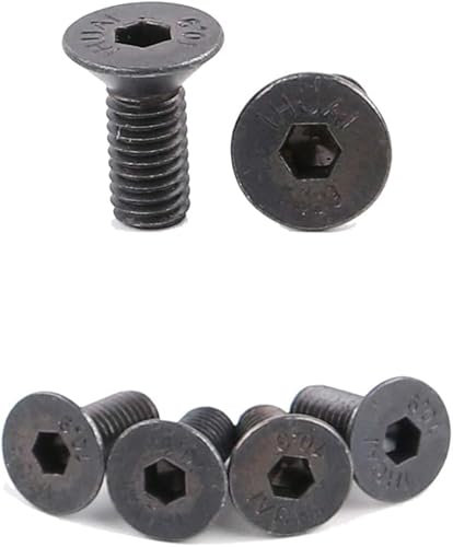 8 tornillos de montaje de tacos de zapata de bicicleta negros para bloqueo de pedal SPD de acero automático, componentes y piezas, pedales