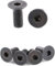 8 tornillos de montaje de tacos de zapata de bicicleta negros para bloqueo de pedal SPD de acero automático, componentes y piezas, pedales