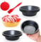 Quyimy 8 Stück Pie Form, Ø12cm Mini Quicheform 5 zoll Tarteform Backform Antihaftbeschichtung Runde Quiche Form (12cm×8)