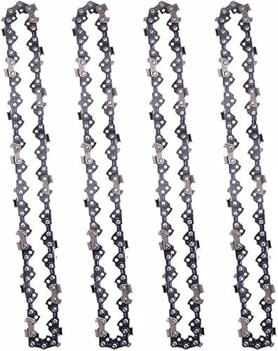 Caalii Cadena de sierra de poste de 8 pulgadas, paso LP de 3/8 pulgadas, calibre de 43 pulgadas, 34 eslabones de transmisión para motosierra Dewalt DCPS620B DCPS620M1 DCCS623B DCCS623L1 (4 cadenas)