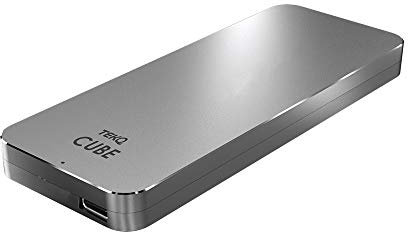TEKQ Cube Thunderbolt 3 SSD de 4 TB, carcasa de aluminio, compatible con USB 4, Thunderbolt 4, alimentación por bus, lectura de hasta 2800 MB/s, escritura de hasta 2300 MB/s
