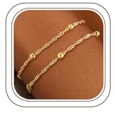 ZHESHY Bracelet Femme Argent Or Réglable Chaîne Fantaisie Bracelets Lot
