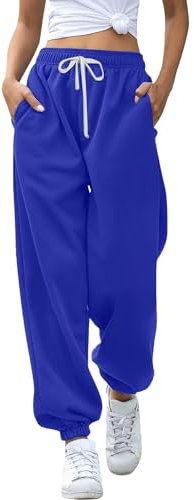 Generisch Black Friday Sale Jogginghose Damen Baggy 2025 High Waist Sportshose Lange Yoga Hosen Weites Bein Trainingshose Sweatpants Sport Casual Hosen Freizeithose