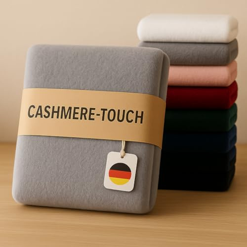 Kuscheli® - warme Spannbettlaken 140x200cm - 160x200cm Hellgrau Silber kuschelige Winter Cashmere-Touch Plüsch Bettlaken - Jersey Fleece Biber Spannbetttuch Laken