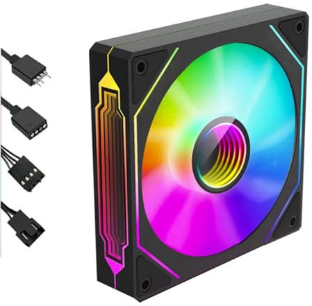 Infinitys ARGB 120mm Fan Silents Operations With High Densitys Bearings For Computer Chassis Cooling