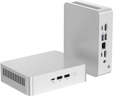 NUC 15 Pro+ NUC15CRSU5 Eleganter Mini-PC mit Intel Core Ultra 5 225H Prozessor, Arc Graphics, Dual HDMI, Thunderbolt 4, ideal für Arbeit, Gaming und Kreativität (64 GB RAM + 512 GB SSD)