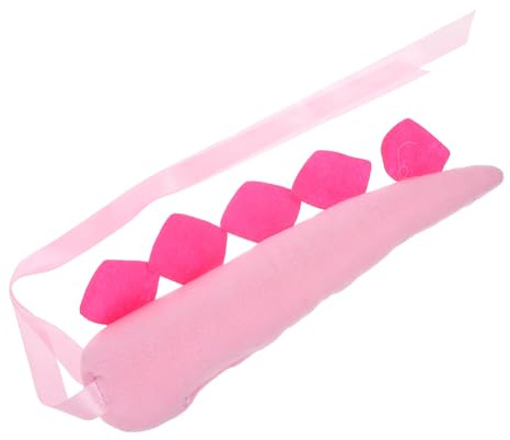 ERINGOGO Lightweight Pink Dinosaur Tail Prop for Cosplay and Dress Up Comfortable Cloth Material Animal Tail Accessory for Day Party Role Play and Family Games