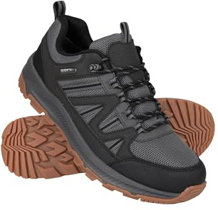 Mountain Warehouse Route Mens Outdoor Waterproof Walking Shoe - Breathable, Mesh Lining, EVA Cusion, Sneakers - Spring, Summer, Hiking, Outdoors & Trekking