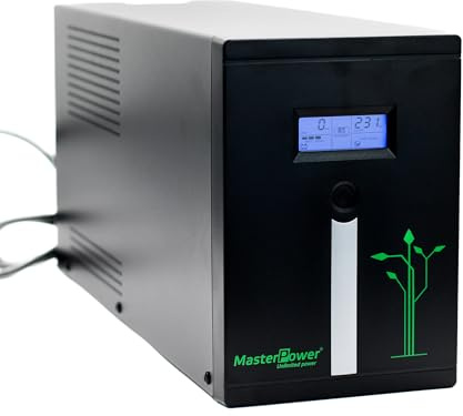 Master U-Power USV 3000VA (1800W) – Unterbrechungsfreie Stromversorgung mit Überspannungsschutz – Notstrom für PC, Server und Netzwerksysteme