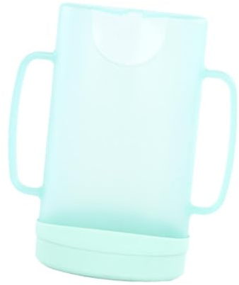 Fenteer Porte-Gourde Bébé Dispositif Antidéversement Support Pochette à Nourriture Anse Ergonomique Matériau Solide PP Adapté pour Nourrisson Déplacement Sièg, Vert