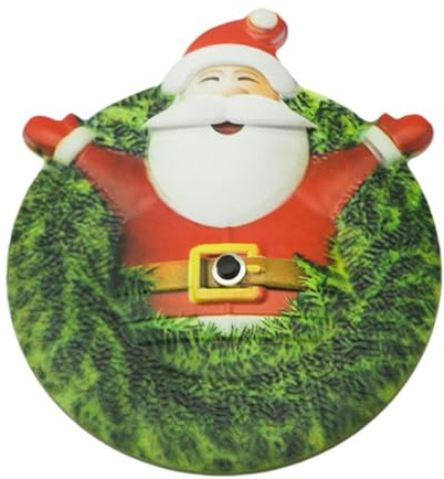 Sonnette de porte à bouton poussoir Père Noël pour pendaison de crémaillère pour la maison et le bureau