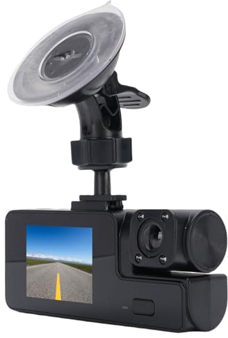 Oreilet Dash-Kamera, 1920 X 1080 Vorne und 1280 X 720 Innenobjektiv, Dual-Objektiv- mit 2-Zoll-LCD-Display für Auto-Fahrrekorder