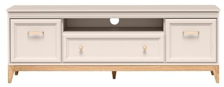 Masseno TV-Schrank CUNEO 179 cm Fernsehschrank mit 1 Schubladen und 2 Türen TV-Lowboard für Wohnzimmer Modern 179x40,5x61,5 cm Kaschmir