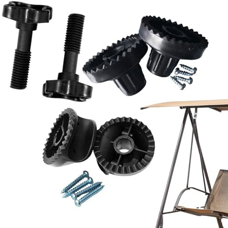 Garden Swing Fitting, Frame Replacement Patio Swing Parts, Swings Canopy Fittings, Garden Swings Canopy Fixing Screws Components Kit, Rustproof Outdoor Repair Replacemen Tool for Porch