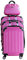 INVIDA Glüückskind Koffer Trolley Handgepäck Reisekoffer Hartschalenkoffer Zwillingsrollen M-L-XL-Set Dehnungsfuge 5 Farben (Pink 4er Set)