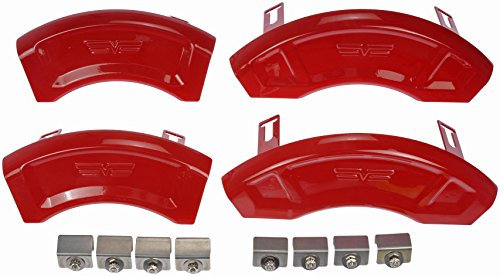 Dorman 11-0001F Brake Caliper Aesthetic Cover Compatible with Select Chrysler/Dodge Models, Red