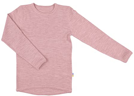 Joha Langarmshirt - Wolle Mädchen, 120/6 Jahre, Altrosa