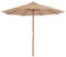 vidaXL Parasol d'Extérieur avec Mât en Bois, Pare-soleil de Patio, Abri de Soleil, Parasol de Plage Jardin Terrasse Balcon, 300 cm Taupe