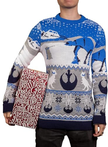 Star Wars Happy Hoth-idays Christmas Jumper Gift for Men and Women (Size: L)