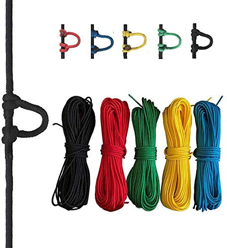 MILAEM Bogenschießen Compoundbogen String Release D Loop Seil Bogenschnur Jagd Zubehör (grün)