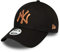 New Era New York Yankees MLB Cap verstellbar 9Forty Basecap Kappe Metallic schwarz Bronze - One-Size