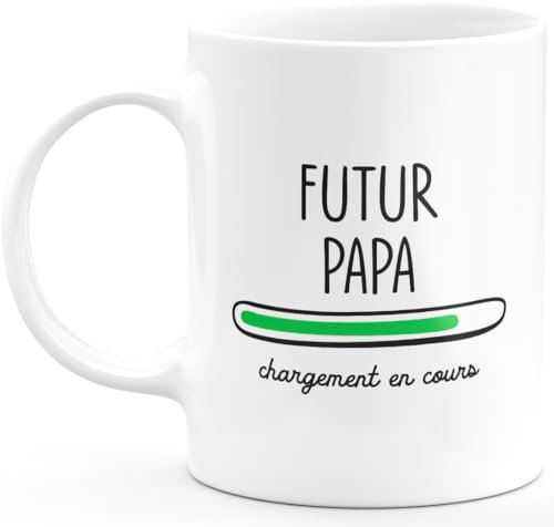 quotedazur - Mug Futur Papa - Blanc/Céramique