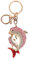 Schlüsselanhänger mit süßem Delfin-Strass, goldfarben, glitzernder Charm-Anhänger (Rosa), rose, L