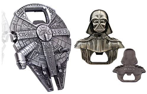 Star Wars Flaschenöffner, Zinklegierung, schwarzer Ritter, Darth Vader, Outdoor-Werkzeug, Weinflaschenöffner, Küchenwerkzeug für Souvenirs, Küchenutensilien für Souvenirs und Geschenk, 2 Stück