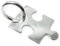 TINY puzzle piece sterling silver charm .925 x 1 Puzzel & Jigsaw Puzzles charms