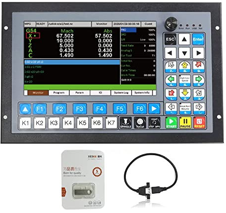 RATTMMOTOR CNC Steuerung System DDCS Expert, 4-Achsen Offline Motion Controller PLC 1000kHz, Eigenständige Bewegung Steuerung für Maschine