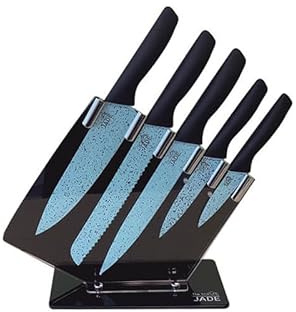 Set 5 couteaux starlyf - Venteo - couteaux en jade pour la cuisine - Bleu - Adulte - Emince/Coupe/Résistant