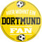 schilderkreis24 – Fußball Magnet “Dortmund Fan“ Deko Kühlschrankmagnet Artikel Sport Verein Geschenkidee Club Weihnachten Fußball Fan Liebhaber Begeisterte 8x8 cm
