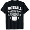 Fußballeigentum der Sportabteilung von Arizona. Grunge-T-Shirt im Retro-Stil T-Shirt