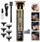 m MU Haarschneidemaschine, Display LCD Pro Wiederaufladbarer Der Konturen Haartrimmer Mit Führungskämmen, T-Outliner Schnurloser Langhaarschneider für Friseure/Menschliche Figur