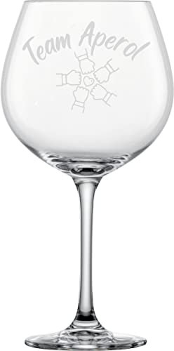 Schott Zwiesel Verre à cocktail XXL 814 ml avec gravure Team Aperol – Idée cadeau amusante pour les amateurs d'Aperol Spritz, un anniversaire, une petite amie, une femme (Aperol, une équipe Aperol)