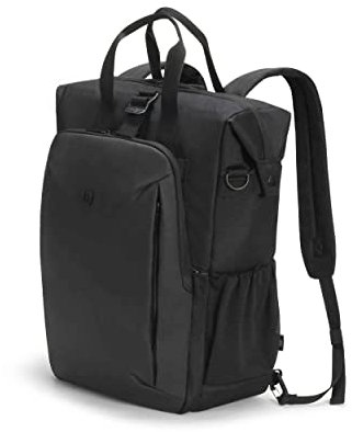 DICOTA Messenger Bag Eco Move M-Surface Backpack, Black, up to 38.1 cm (15 Inches)