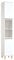 vidaXL Armoire de Salle de Bain, Colonne de Rangement avec 6 Compartiments et 2 Portes, Meuble de Toilette Intérieur, Blanc Bois d'Ingénierie