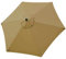 Dirfuny Toldo Hexagonal de Repuesto para sombrilla con 6 Brazos, protección UV 30+ para sombrilla de jardín, Caqui, 6-Ribs