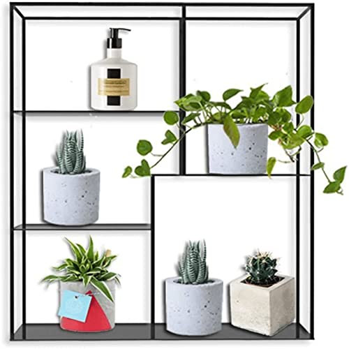 Aktualisierung Blumenregal im europäischen Stil, kreatives, an der Wand montiertes Eisen-Pflanzenregal, einfacher mehrschichtiger, sechseckiger, rechteckiger Schlafzimmer-Blumenständer Pflanzenständer