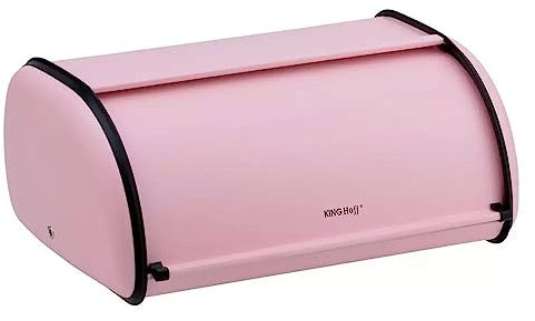 KING HOFF Brotkasten Brotbox Brotbehälter Brotdose aus Stahl (Rose)