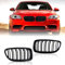 TTCR-II Kompatibel mit BMW F10 Kühlergrill Schwarz, F11 Nierengrill F10 Grill für BMW 5er Zubehör F10 F11 F18 M5 2010–2017, 2 Stück 5er Nieren Grill Schwarz 518 520 525 528 530 538 545