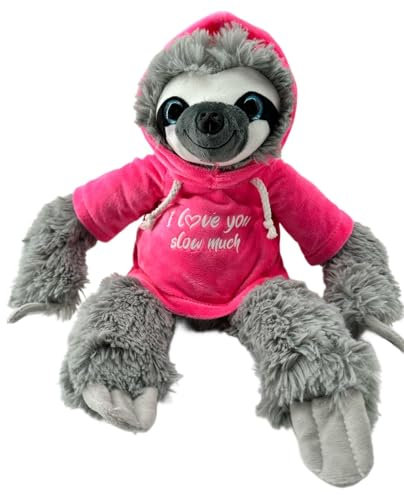 Soma Faultier Kuscheltier XXL 32 cm Plüschtier Anime Kawaii Plush Stofftier Cute Plushies Halloween Weihnachten Geschenke für Kinder (Grau 40 cm Pink)