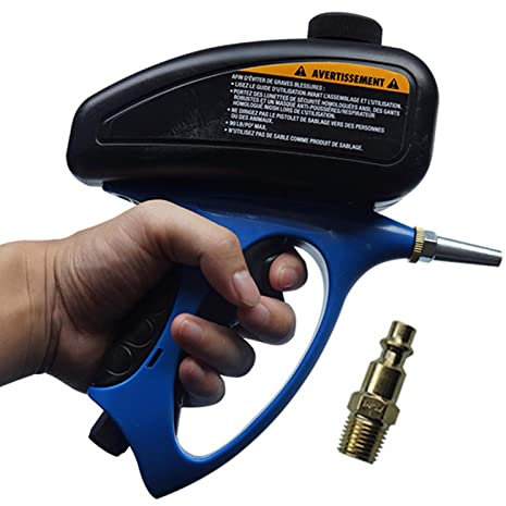 Tedious Soda Blaster - Air Sandblasting Set - Includes 1 and 2 Nozzles, Blasting Machine for Cleaning Rust, Dirt, Paint Stripper, & Glass Etching Projects