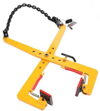 ECUTEE Stone Lifting Clamps - 500KG Kerb Tongs Curb Pliers Lifter - Heavy Duty Plate Crane Clamps Chain Pliers Lifter for Rock Granite Slab - Adjustable Opening 33-70cm Vertical Stone Plate Clamp