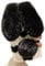 Rabbit Case for iPhone 5G / 5S / SE 2016 [ Fluffy Rabbit ] Soft and Comfortable Plush cover Fun Cartoon and Lovely Character Shockproof Cases for iPhone 5G / 5S / SE 2016 - Black Heart