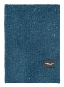 Marc O'Polo Herren Strickschal aus Woll-Mix Winter, Blau (Navy Gray), One Size