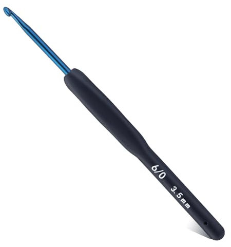 BUOKKON 3.5 mm Crochet Hooks, Crochet Needle, Ergonomic Soft Grip Handle Crochet Hook for Arthritic Hands, Knitting Needles for Beginners, Adults and Crafters