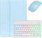 Bueuwe Custodia con Tastiera per Lenovo Tab P11(TB-J606F/J606X)/Tab P11 Plus (TB-J616F/J616X) 11 Pollici, Custodia con Tastiera Wireless Rimovibile retroilluminata con Mouse,Sky Blue