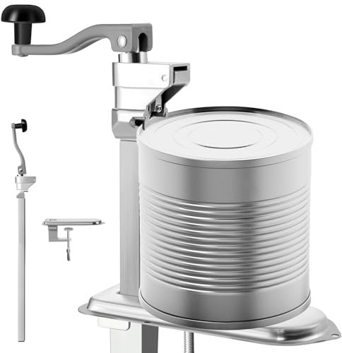 Lightasea 42cm Commercial Can Opener – Adjustable Height Industrial Tin Opener for Cans up to 10 Inches Tall, Heavy Duty Can Opener Manual with Sturdy Base, Ideal for Hotels, Restaurants, and Bars