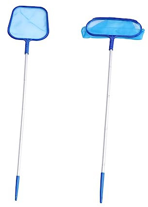 HYTROVE 1ensemble Épuisette De Nettoyage De Piscine avec Manche Télescopique Aluminium Pratique pour Éliminer Et Débris Votre Bassin